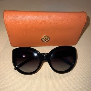 Tory Burch Black Sunglasses with Case